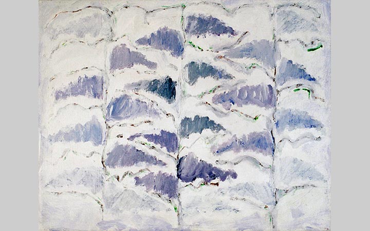  1996, Wisteria 4, acryl op doek, 25x20 cm