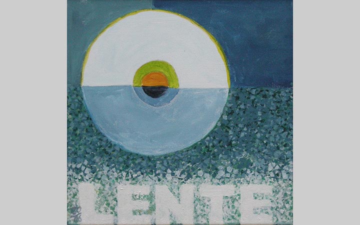  Lente 1, 2010, acryl op doek, 30x30 cm