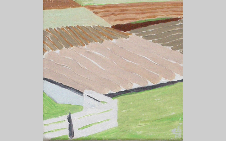  Winter Uithoorn 5, 2010, acryl op doek, 25x25 cm, particulier bezit