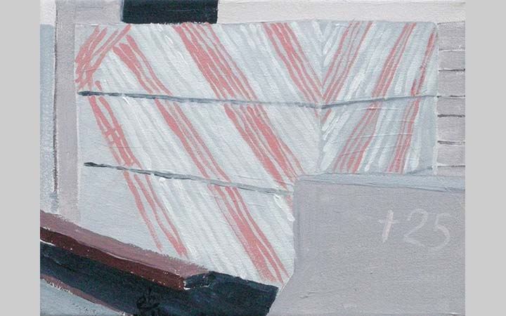  2011, Lyon-Beton  1, acryl op doek, 24x18 cm
