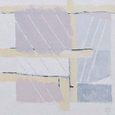2011, Plakband & Beton 1, acryl op karton, 32,2x23,8 cm